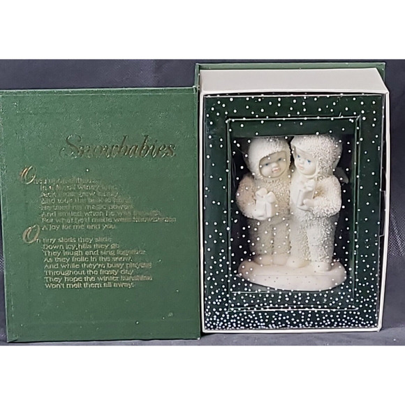Dept. 56 Collectibles Snowbabies 2001 68858 One for You One for Me -Winter Tales - Picture 2 of 5
